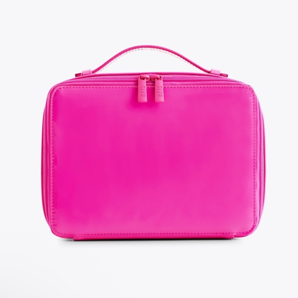 BEIS The Cosmetic Case in Barbie Pink